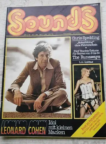 F431/ Sounds Musik Magazin 11/76 Leonard Cohen