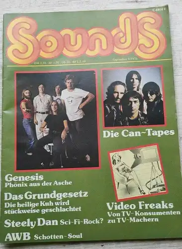 F431/ Sounds Musik Magazin 9/76 CAN Steely Dann Genesis