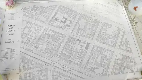 F670/ Berlin. 7 alte Flächennutzungspläne 70er Jahre