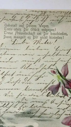 E805/antike Postkarte - Motiv - Blumen