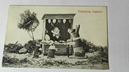 E802/ antike Osterkarte Postkarte Ostergrußkarte 