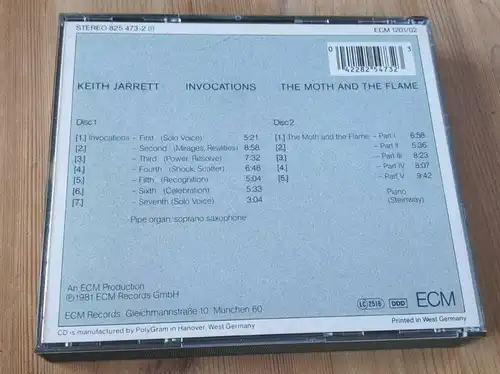 Keith Jarrett • Invocations - The Moth and the Flame 2 CDs