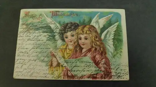 E804/ antike Glückwunschkarte Weihnachten Weihnachtspostkarte
