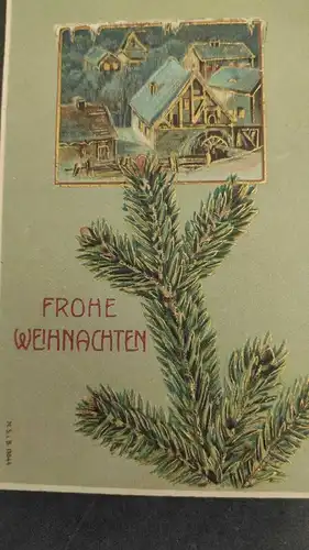 E804/ antike Glückwunschkarte Weihnachten Weihnachtspostkarte