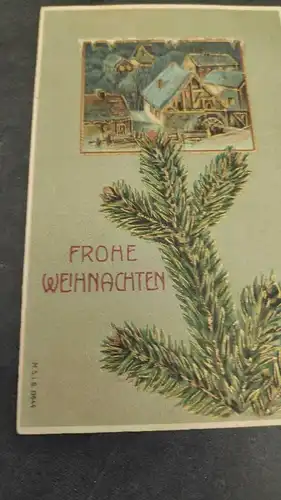 E804/ antike Glückwunschkarte Weihnachten Weihnachtspostkarte