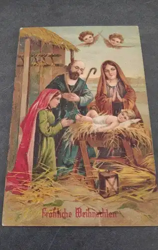 E804/ antike Glückwunschkarte Weihnachten Weihnachtspostkarte