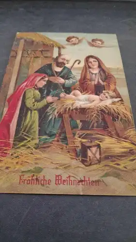 E804/ antike Glückwunschkarte Weihnachten Weihnachtspostkarte