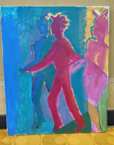 Ölbild/ Acrylbild Ryszard Kozlowski Berliner Kunstausstellung
