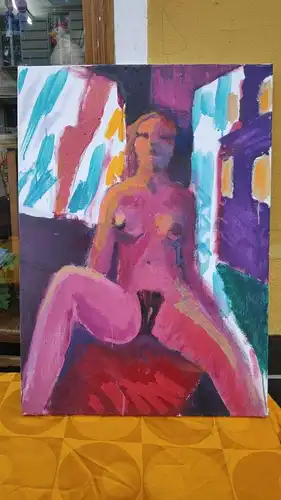 Ölbild/ Acrylbild Ryszard Kozlowski Berliner Kunstausstellung