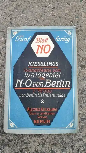 F157/ Kiesslings Wanderkarte Waldgebiet Berlin bis Freienwalde 1:75000 Landkarte