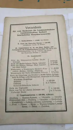 F157/  Reichskarte Karte von Königsbrück und UMGEBUNG