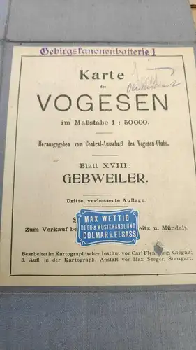 F157/ Arte der Vogesen Gebirgskanonenbatterie 1