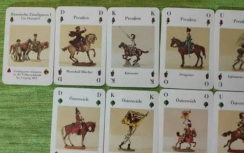 K031/ DDR Kartenspiel Historische Zinnfiguren Teil 1  Skat