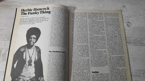 F431/ Sounds Musik Magazin 01/75 Jethro Tüll Amon Düül Herbie Hancock Black Oak 