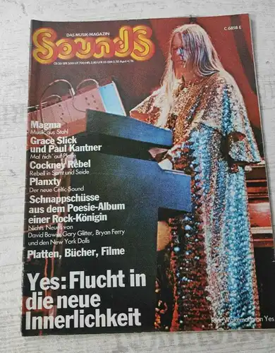F431/ Sounds Musik Magazin 04/74 YES Magma Cockney Rebel Dylan