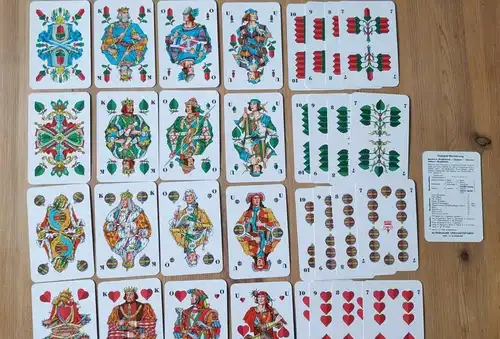 K15/  Spielkarten Skat deutsches Blatt Leipziger Volkszeitung 