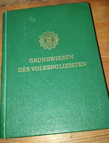 F355c/ Buch - Grundwissen des Volkspolizisten