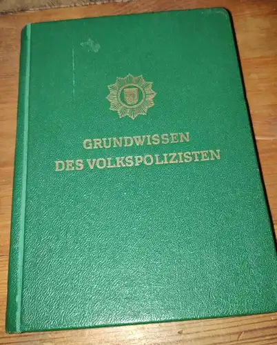 F355c/ Buch - Grundwissen des Volkspolizisten