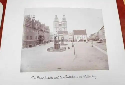 F302/14 Großformatige Fotos  Stadt Wittenberg ca 48 x41 cm Rarität