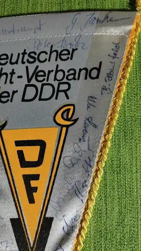 E796/ Wimpel Deutscher Fecht-Verband der DDR mit Unterschriften