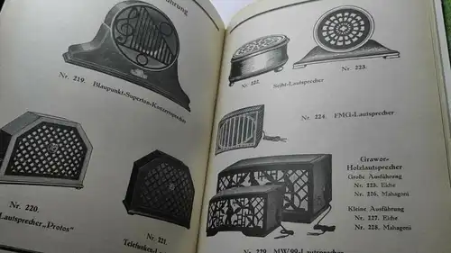 F178/ Rundfunk-Empfangsgeräte und Zubehörteile Katalog 1926/1927 Nachdruck