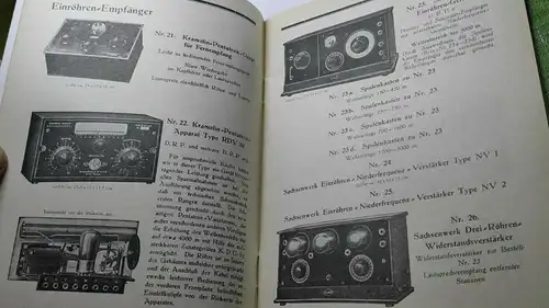 F178/ Rundfunk-Empfangsgeräte und Zubehörteile Katalog 1926/1927 Nachdruck