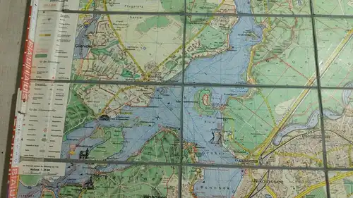 F170/ Schaffmann Wassersportkarte Grunewald und  Havelseen 1:20000