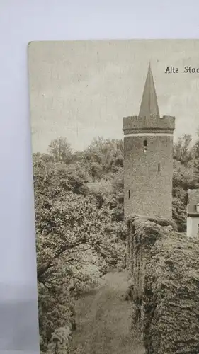 E803/ AK Bernau Alte Stadtmauer mit Pulverturm 