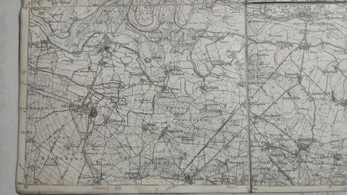 F157/ Alte Landkarte 340 Wittenberg Königreich Preußen 36 x 29 Militär