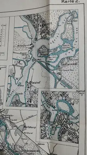 F155/ Klasings Binnen Atlas die Märkischen Gewässer Karte 2