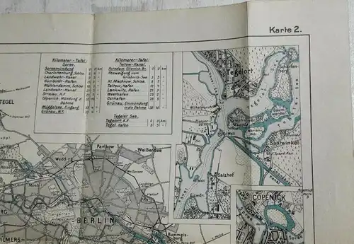 F155/ Klasings Binnen Atlas die Märkischen Gewässer Karte 2