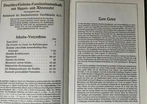 F145/ Deutsches Einheits-Familien-Stammbuch - Familienstammbuch Familie Grass