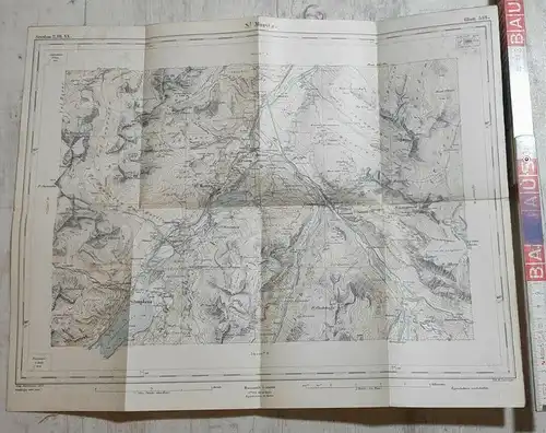 F130/ Topographischer Atlas der Schweiz Siegfriedatlas Maßstab 1 : 50 000