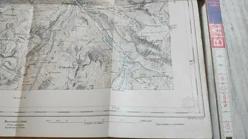 F130/ Topographischer Atlas der Schweiz Siegfriedatlas Maßstab 1 : 50 000