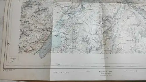 F130/ Topographischer Atlas der Schweiz Siegfriedatlas Maßstab 1 : 50 000