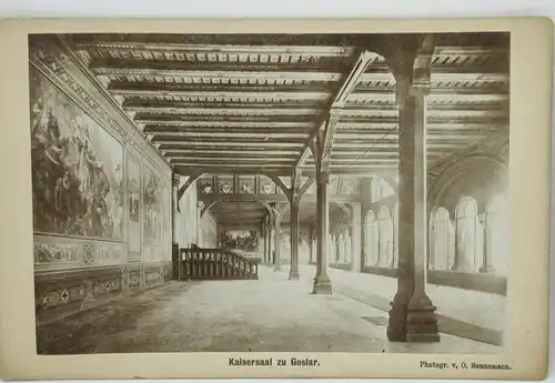 E801/ Altes Foto auf Karton Harz Kaisersaal zu Goslar