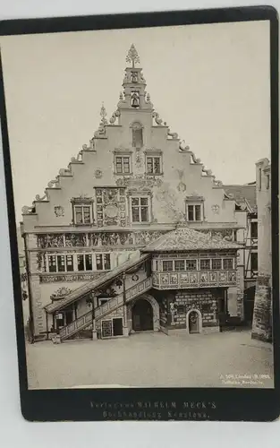 E801/ Altes Foto auf Karton Lindau i. B. 1899 Rathaus Nordseite