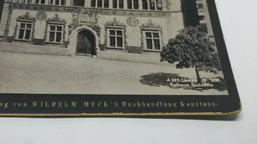 E801/ Altes Foto auf Karton Lindau i. B. 1899 Rathaus Südseite