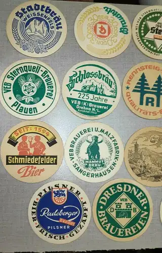 F80/ kleine Bierdeckelsammlung meist DDR