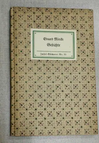 F70/Insel- Bücherei Nr. 75 Gedichte Eduard Mörike