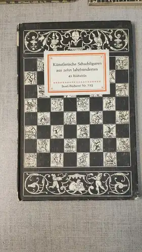 F70/  Insel-Bücherei 752 Künstlerische Schachfiguren aus zehn Jahrhunderten
