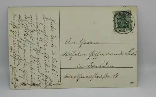 E801/ antike Neujahrskarte Neujahrsgruß Glücksschwein 