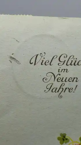 E801/ antike Neujahrskarte Neujahrsgruß Glücksschwein Niesky 1929