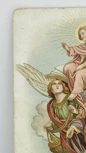 E801/ antike Neujahrskarte Neujahrsgruß Engel