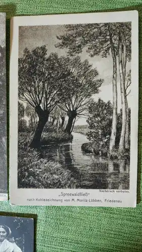 E803/ 4 x Ansichtskarte Spreewald 1915