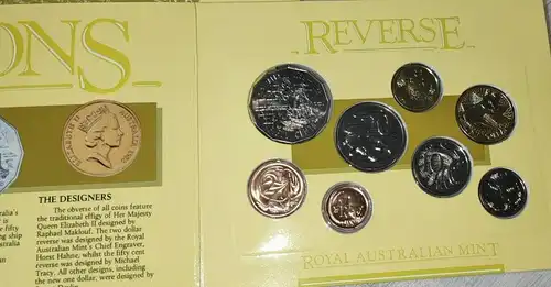 1988 Australian RAM - SIX COIN UNCIRCULATED Set - the new impressions-