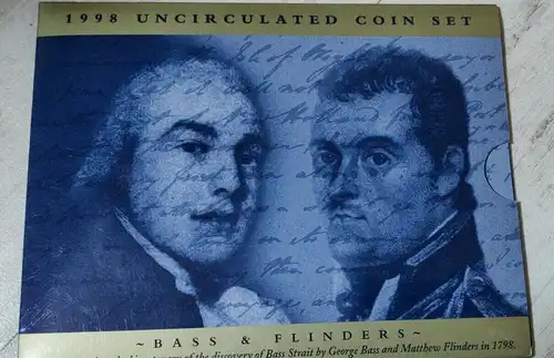 1998 Australian RAM - SIX COIN UNCIRCULATED SET - Bass & Flinders - 
