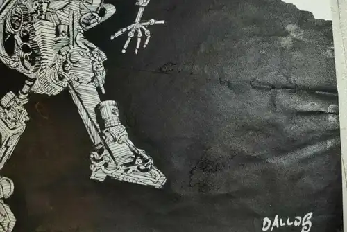 Karikatur von Jenö Dallos für Eulenspiegel Originalentwurf