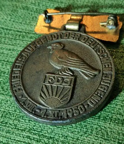 E880/ DDR  FDJ  Friedensaufgebot der Deutschen Jugend  1950