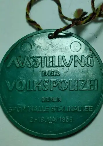 E880/ DDR Abzeichen  VP  DVP  Ausstellung der Volkspolizei Berlin 1958